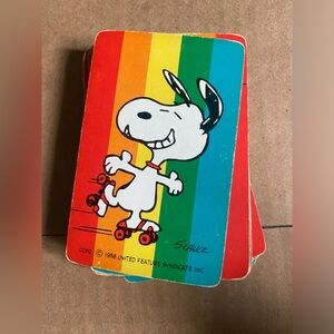 Vintage #Snoopy the dog playing cards trading cards